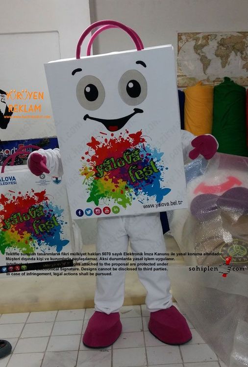 Yalova Alışveriş Festivali Çanta Maskot maskot kostümü