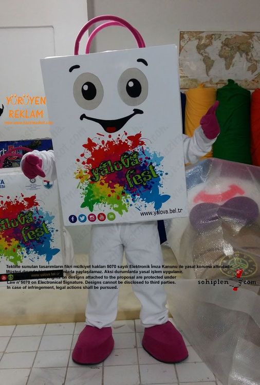 Yalova Alışveriş Festivali Çanta Maskot maskot kostümü