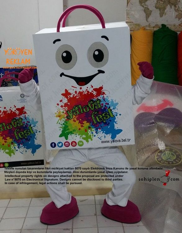 Yalova Alışveriş Festivali Çanta Maskot maskot kostümü
