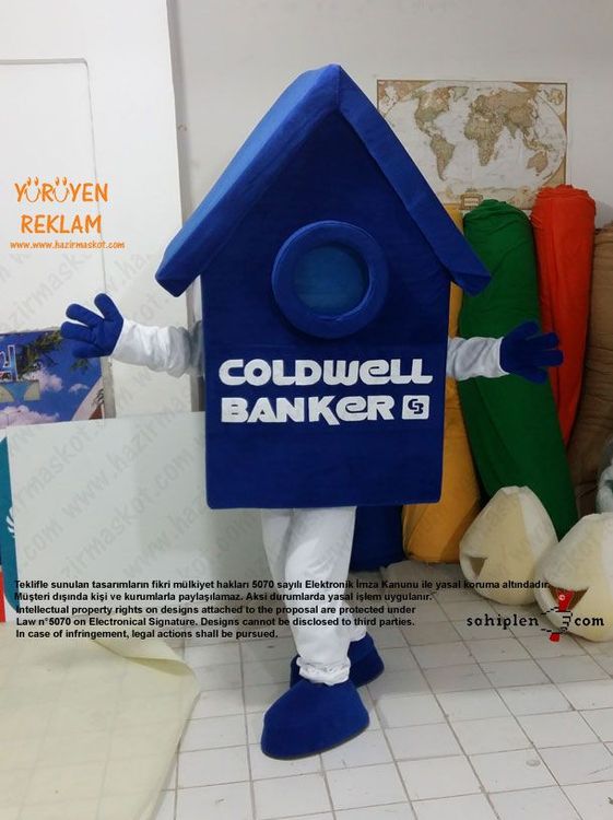Coldwell Ev Maskotu maskot kostümü
