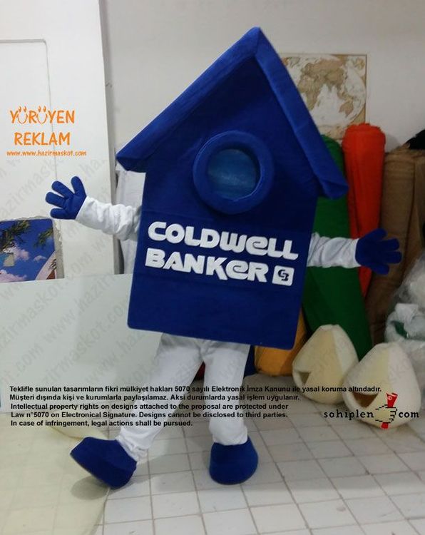 Coldwell Ev Maskotu maskot kostümü