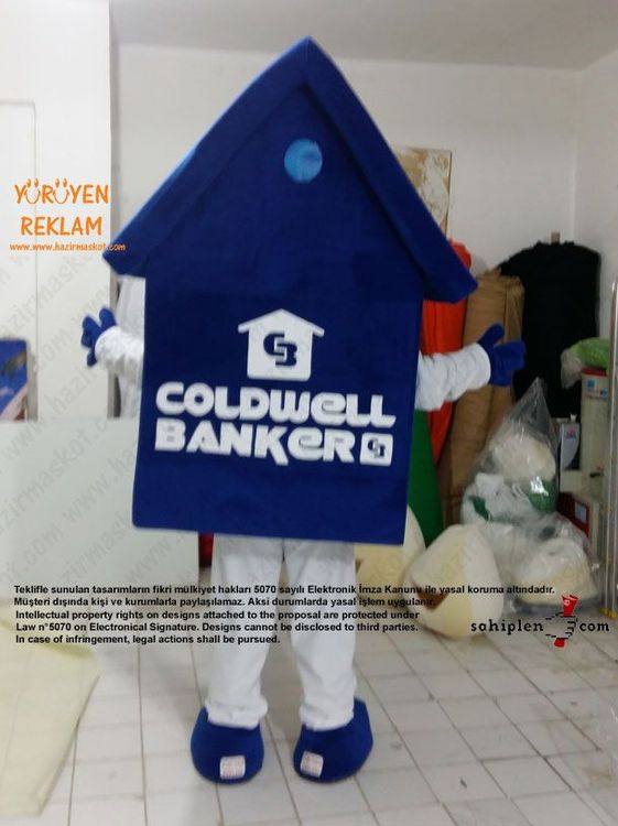 Coldwell Ev Maskotu maskot kostümü