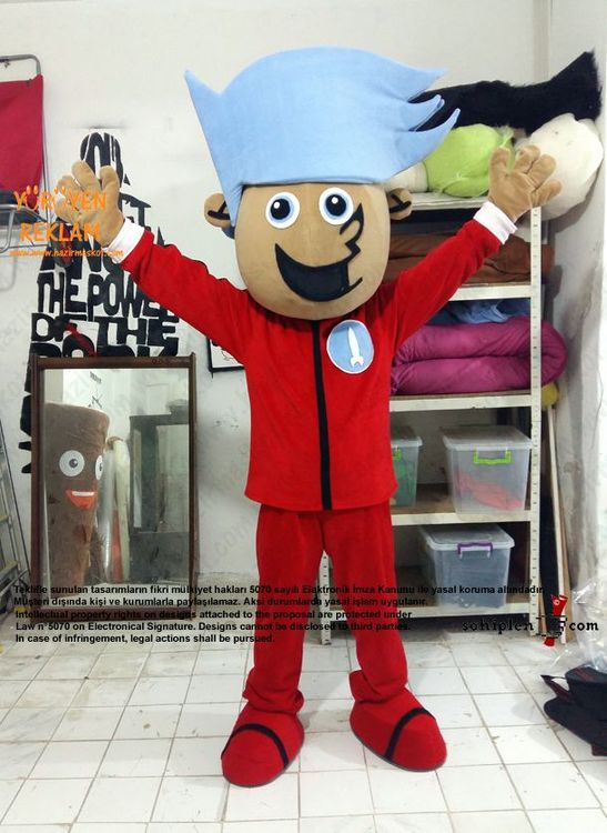Johnny Rockets Mascot Costume / Kıbrıs Maskot maskot kostümü