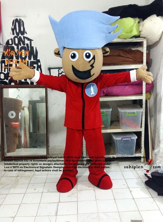 Johnny Rockets Mascot Costume / Kıbrıs Maskot maskot kostümü