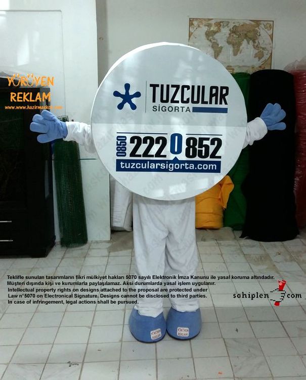 Tuzcular Sigorta Logo Maskot Kostümleri maskot kostümü
