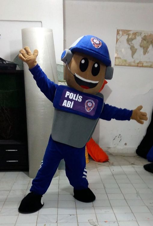 Polis Maskot Kostümü / Burdur maskot kostümü
