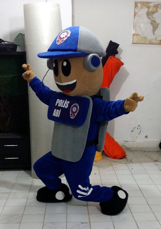 Polis Maskot Kostümü / Burdur maskot kostümü