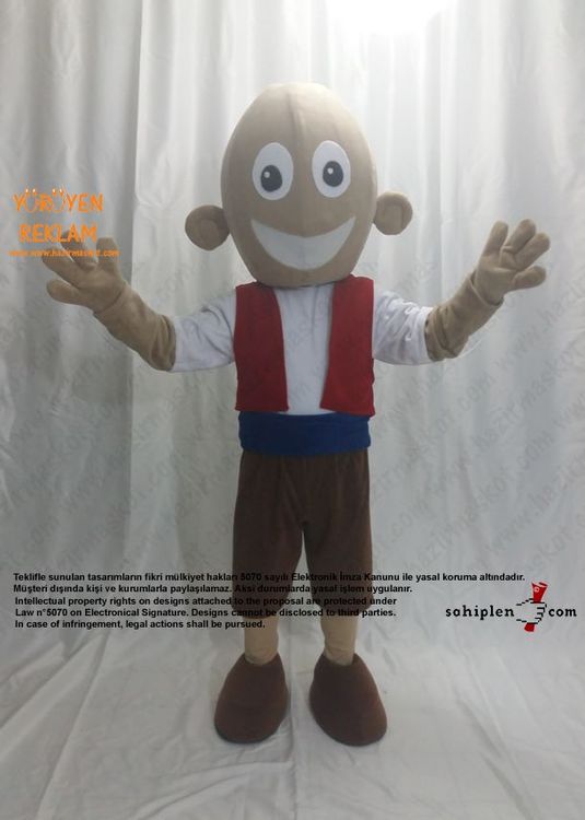 Keloğlan Maskot Kostümü maskot kostümü