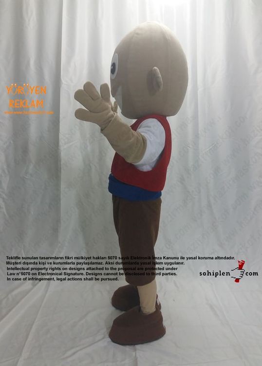 Keloğlan Maskot Kostümü maskot kostümü