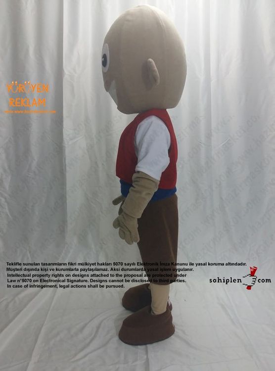 Keloğlan Maskot Kostümü maskot kostümü