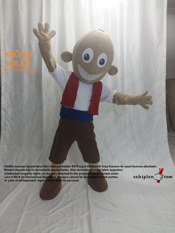 Keloğlan Maskot Kostümü maskot kostümü