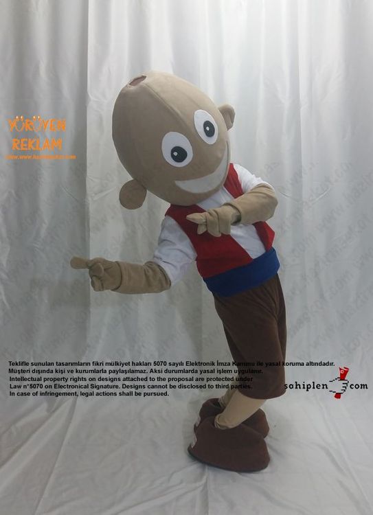 Keloğlan Maskot Kostümü maskot kostümü
