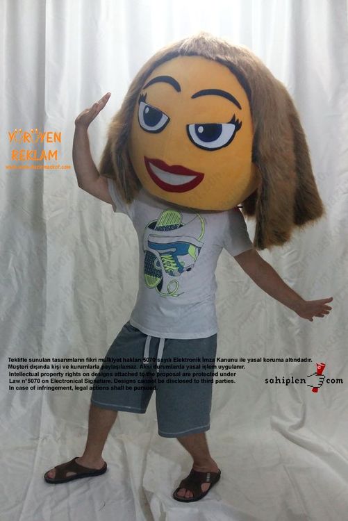 Emoji Maskot / Tambu Klavye maskot kostümü