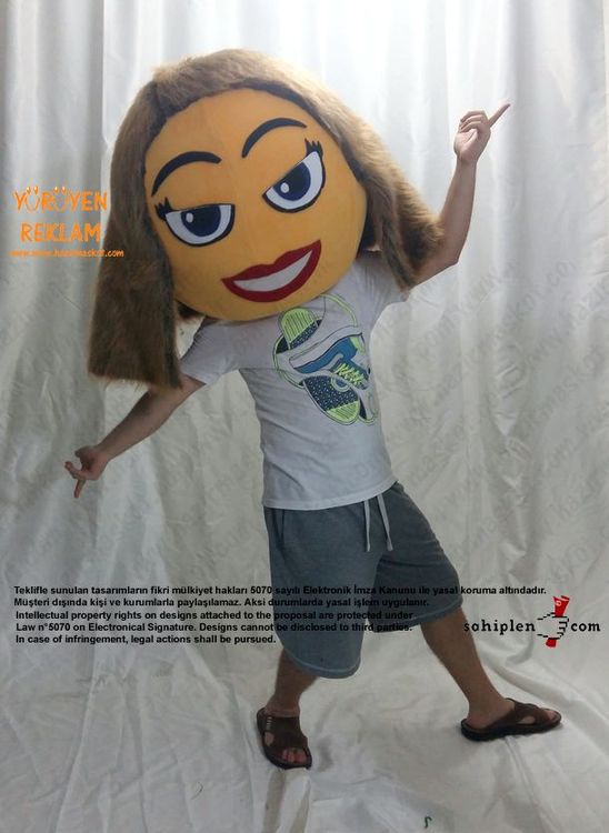 Emoji Maskot / Tambu Klavye maskot kostümü