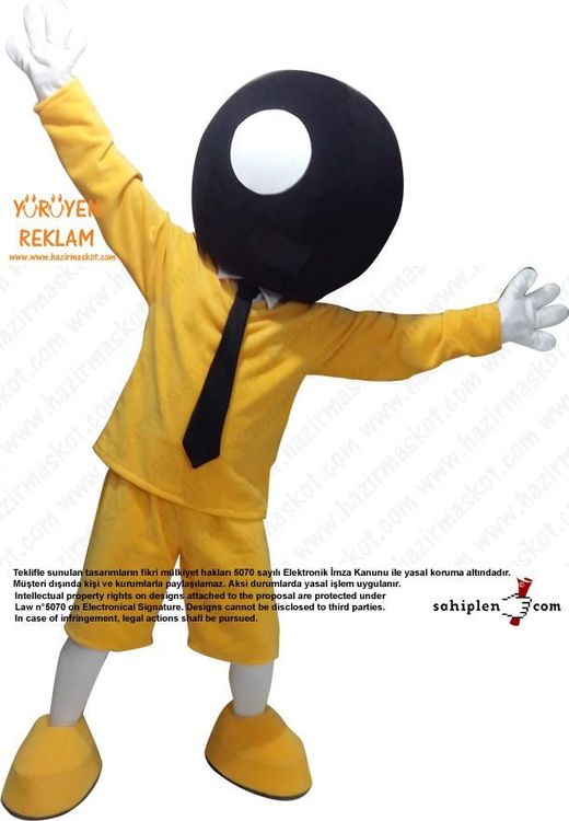 BIC Boy Maskot / BIC Kalem Maskot / Bicworld maskot kostümü
