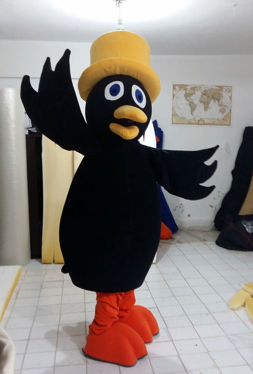 Kuzgun Maskot Kostümü / Eğitimciler Koleji maskot kostümü