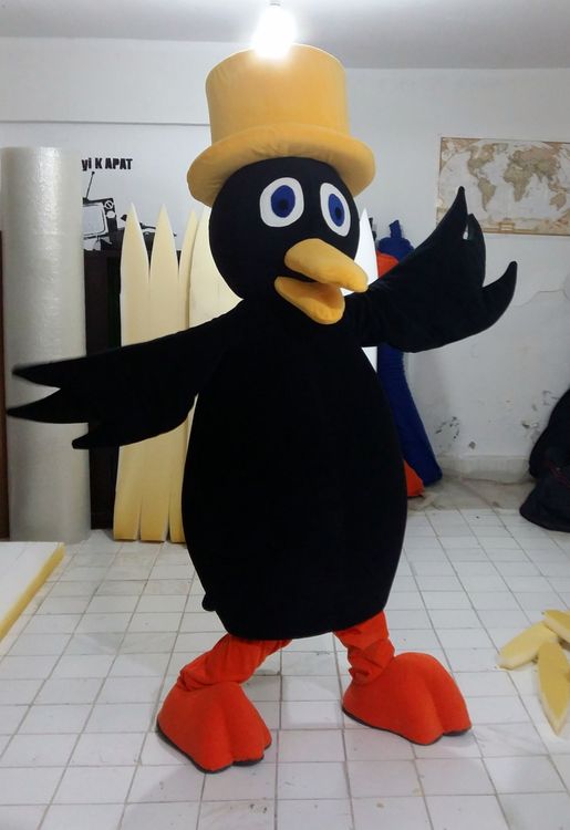 Kuzgun Maskot Kostümü / Eğitimciler Koleji maskot kostümü