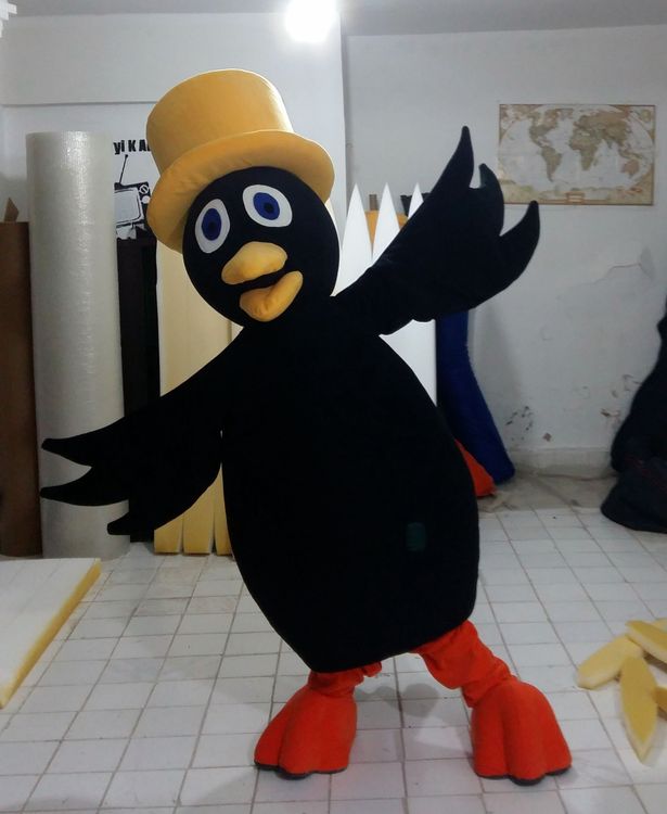 Kuzgun Maskot Kostümü / Eğitimciler Koleji maskot kostümü