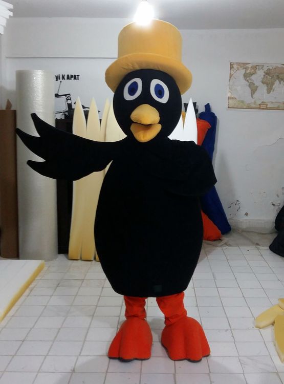 Kuzgun Maskot Kostümü / Eğitimciler Koleji maskot kostümü