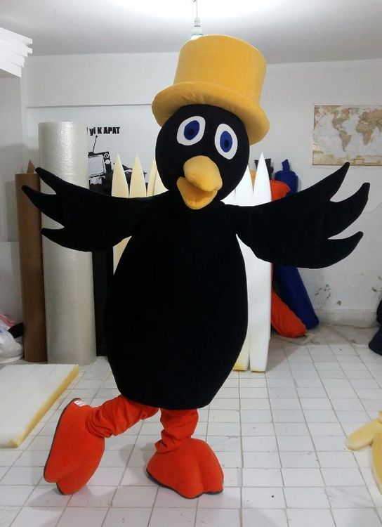 Kuzgun Maskot Kostümü / Eğitimciler Koleji maskot kostümü