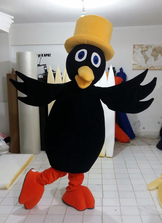 Kuzgun Maskot Kostümü / Eğitimciler Koleji maskot kostümü