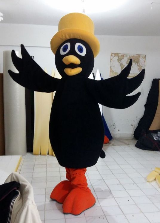 Kuzgun Maskot Kostümü / Eğitimciler Koleji maskot kostümü