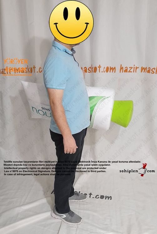 Sensodyne Nourish Diş Macunu Çanta maskot kostümü