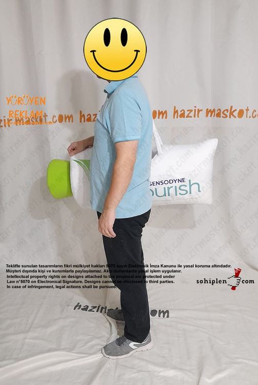 Sensodyne Nourish Diş Macunu Çanta maskot kostümü