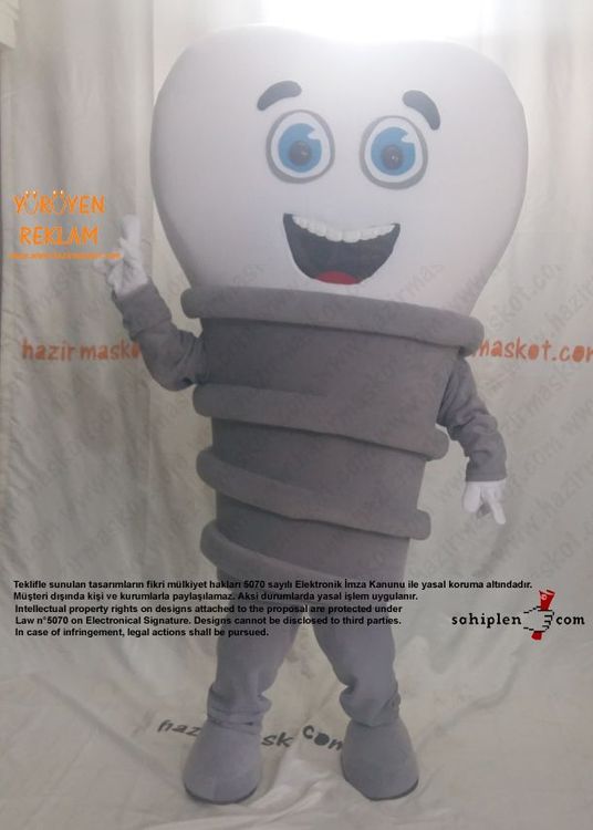 Diş İmplant Maskotu / Osstem maskot kostümü