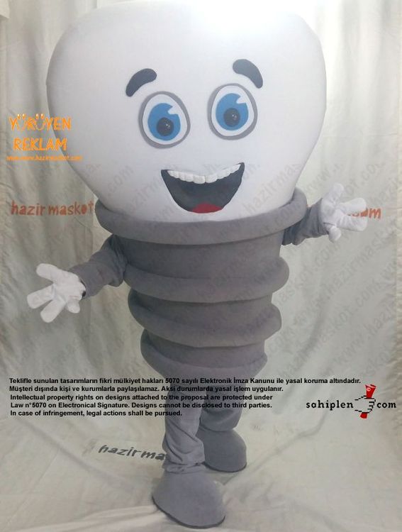 Diş İmplant Maskotu / Osstem maskot kostümü