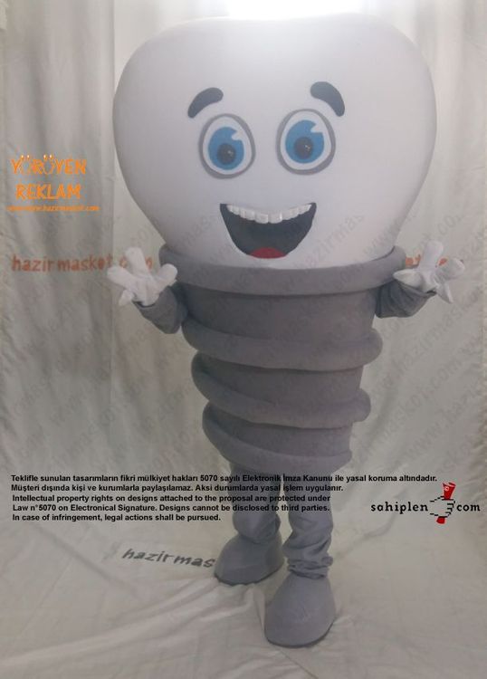 Diş İmplant Maskotu / Osstem maskot kostümü