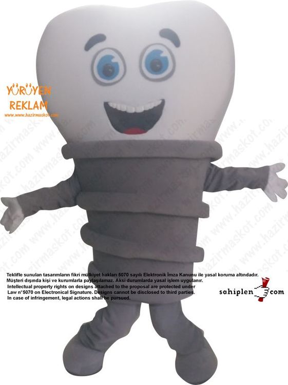 Diş İmplant Maskotu / Osstem maskot kostümü