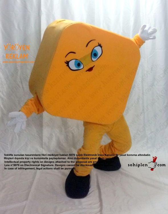 Geometri Karo Maskot / Cinfikir maskot kostümü