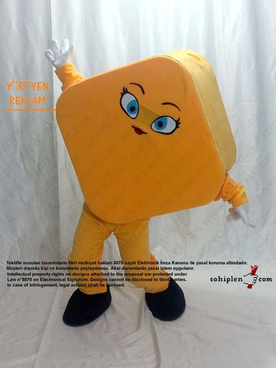 Geometri Karo Maskot / Cinfikir maskot kostümü
