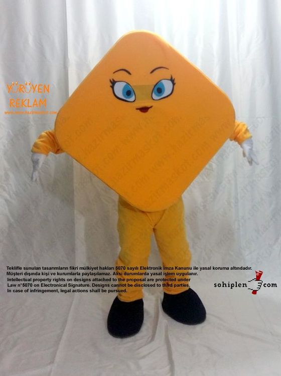 Geometri Karo Maskot / Cinfikir maskot kostümü