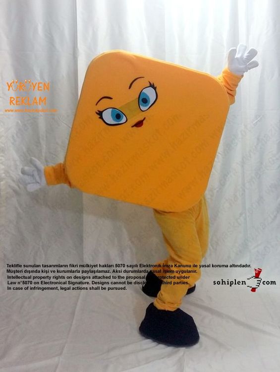 Geometri Karo Maskot / Cinfikir maskot kostümü