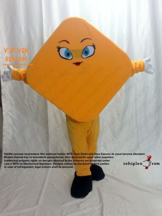 Geometri Karo Maskot / Cinfikir maskot kostümü