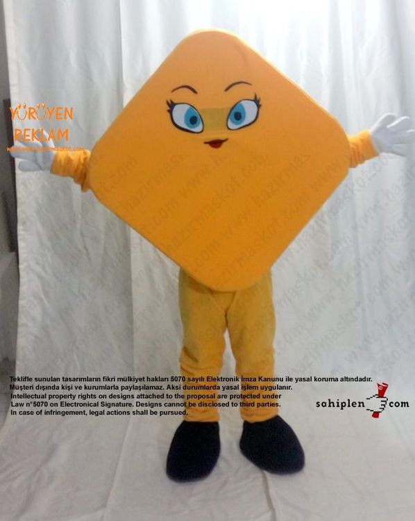 Geometri Karo Maskot / Cinfikir maskot kostümü