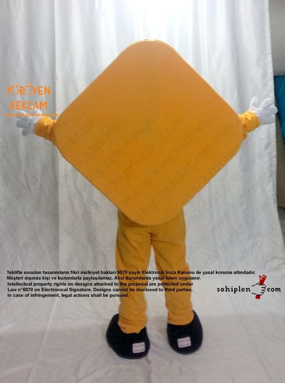 Geometri Karo Maskot / Cinfikir maskot kostümü