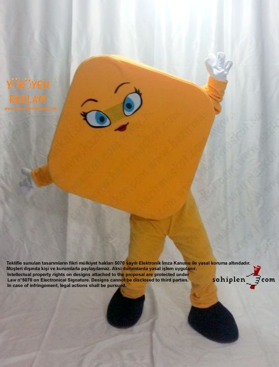 Geometri Karo Maskot / Cinfikir maskot kostümü