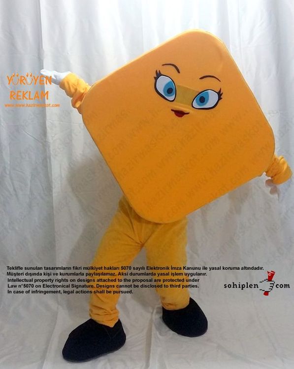Geometri Karo Maskot / Cinfikir maskot kostümü