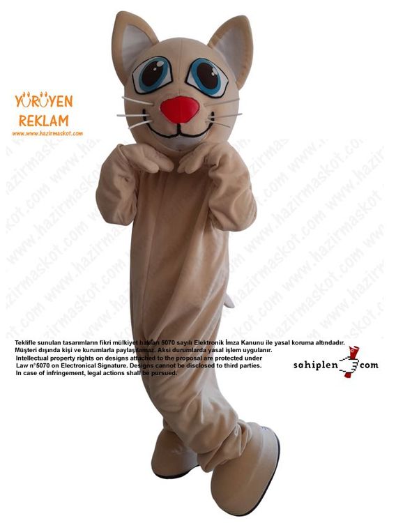 Kedi Maskot Kostümü maskot kostümü