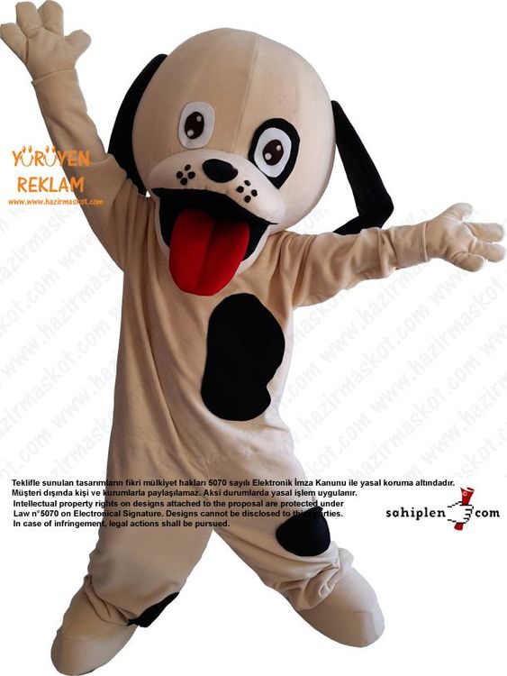 Rompy Dog Köpek Maskot kostümü maskot kostümü