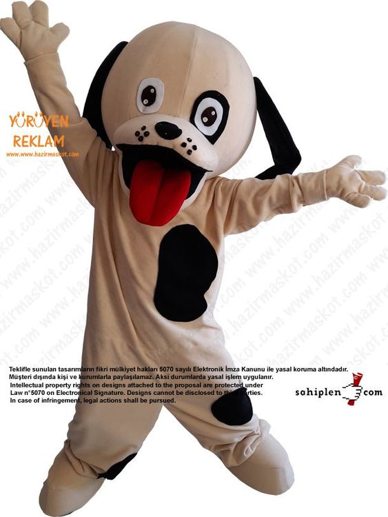 Rompy Dog Köpek Maskot kostümü maskot kostümü