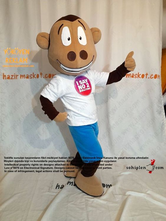 Maymun Maskot Kostümü İngiltere / Monkey Mascot Costume England maskot kostümü
