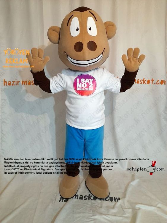 Maymun Maskot Kostümü İngiltere / Monkey Mascot Costume England maskot kostümü
