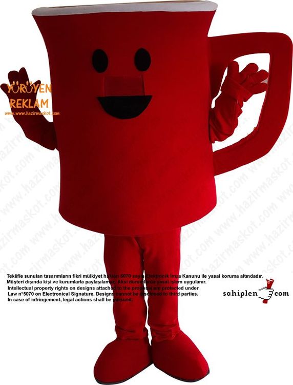 Nescafe Bardak Maskot Kostümü / Nescafe Mug Mascot Costume maskot kostümü
