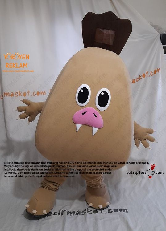 Oorhaggis Maskot Kostümü maskot kostümü