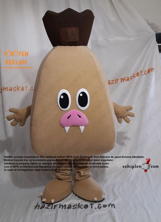 Oorhaggis Maskot Kostümü maskot kostümü