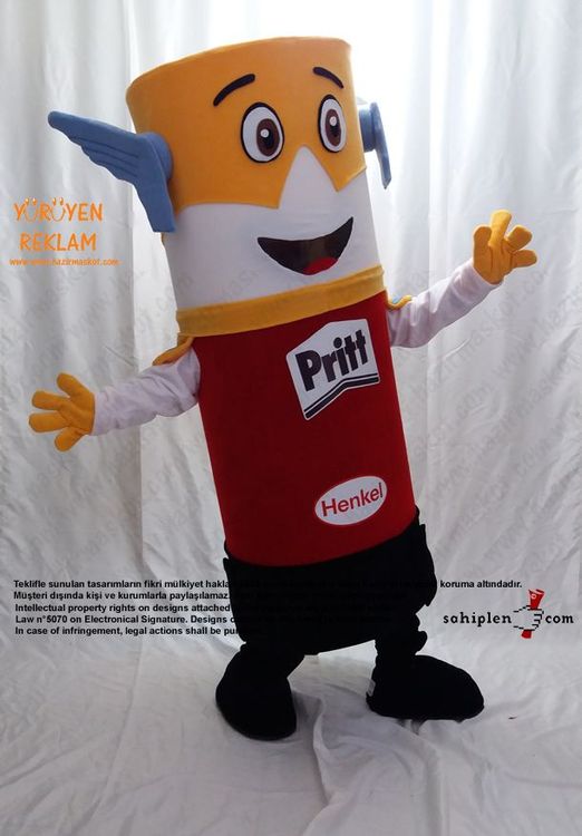 Pritt Takım Maskot / HENKEL maskot kostümü